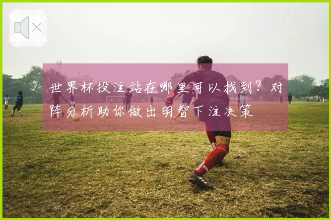 世界杯投注站在哪里可以找到？对阵分析助你做出明智下注决策